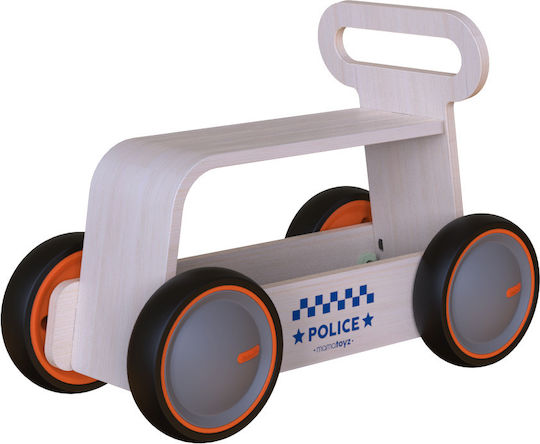 Mamatoyz DriveMe Wood Police Ride On για 10+ μηνών Καφέ