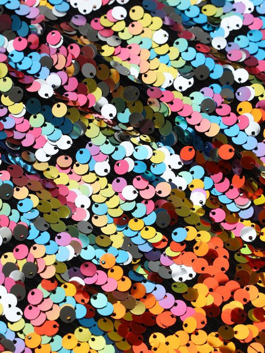 Children's Dress Short Sleeve with Sequins Multicolour