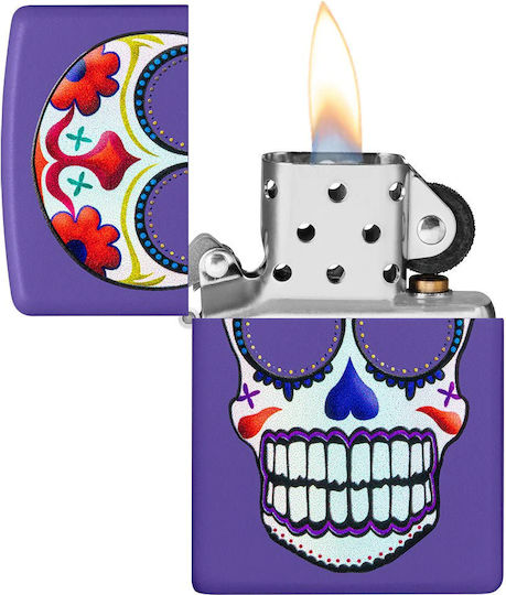 Zippo Αντιανεμικός Αναπτήρας Φλόγας Sugar Skull Design