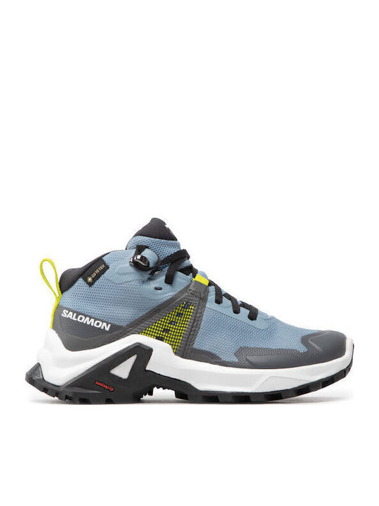 Salomon Kids Hiking Shoes X Raise Mid Gtx Blue L47071600