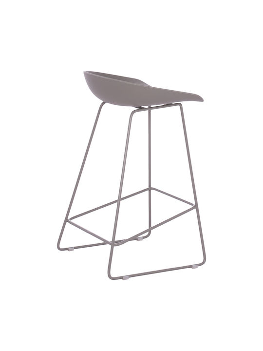 Stool Bar made of Polypropylene Grey 44x44x74cm