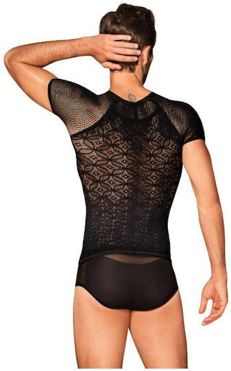 Obsessive Top Sexy pentru bărbați Tricou Black