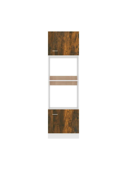 Στήλη Κουζίνας 60x57x207cm Καφέ