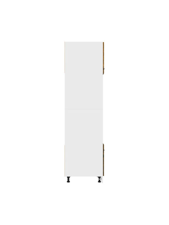Στήλη Κουζίνας 60x57x207cm Καφέ
