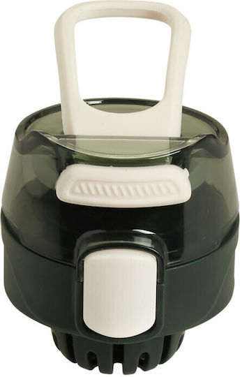 Ecolife Thermos Bottle Thermos Stainless Steel BPA Free 550ml Dark Green with Mouthpiece