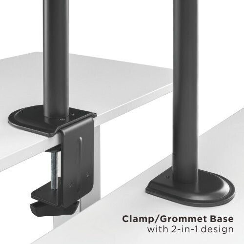 Brateck LDT66-C01 Stand Desk Mounted Monitor up to 32"