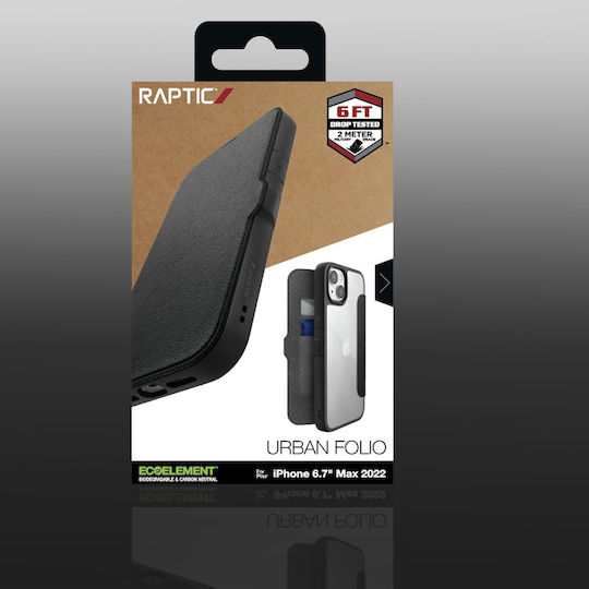 X-Doria Raptic Urban Folio Book Piele artificială Negru (iPhone 14 Plus)