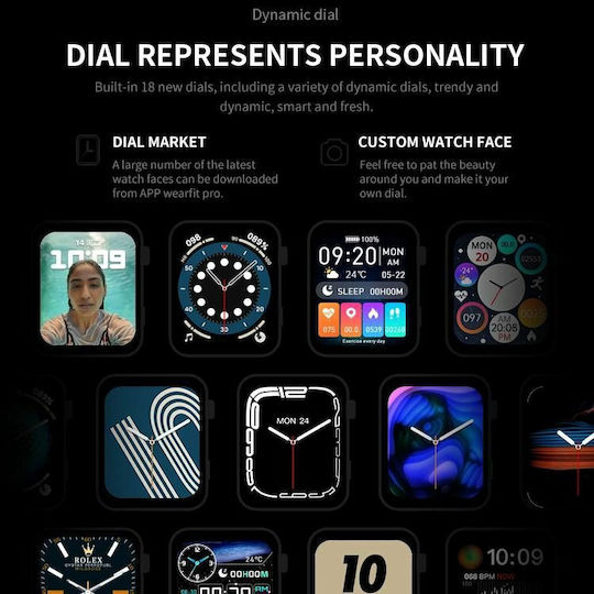 NO.1 N78 Smartwatch με Παλμογράφο (Ροζ)