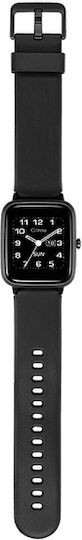 Q&Q Citrea Smartwatch mit Pulsmesser (Schwarz)