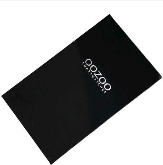 Oozoo Q00304 45mm Smartwatch με Παλμογράφο (Μαύρο)