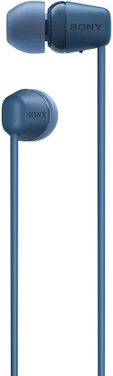 Sony WI-C100 In-Ear Bluetooth-Freisprecheinrichtung Kopfhörer mit Schweißresistenz Blau