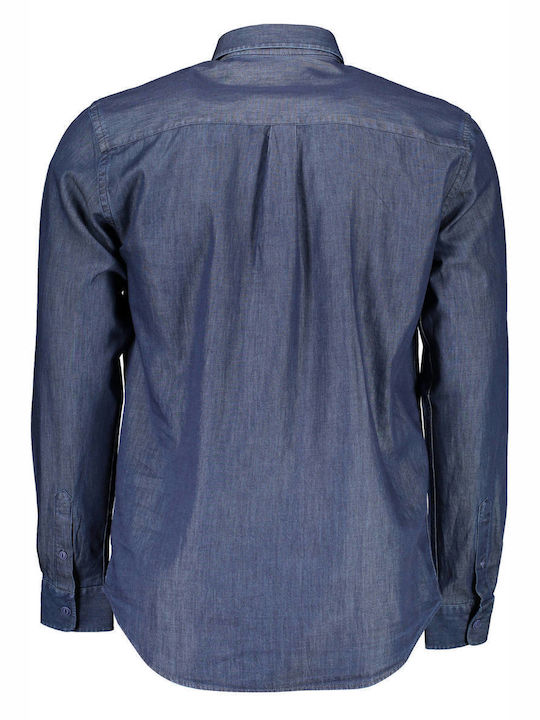 North Sails Men's Shirt Long Sleeve Blue