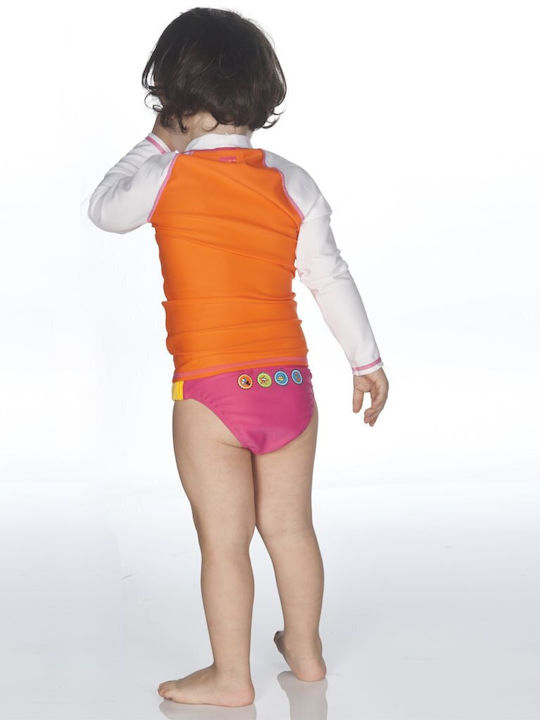 Arena Water Tribe Kids Swimwear UV Shirt Orange