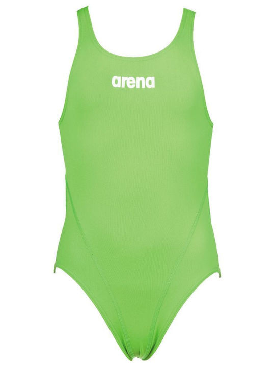 Arena Solid Swim Tech Kinder Badeanzug Einteilig Grün