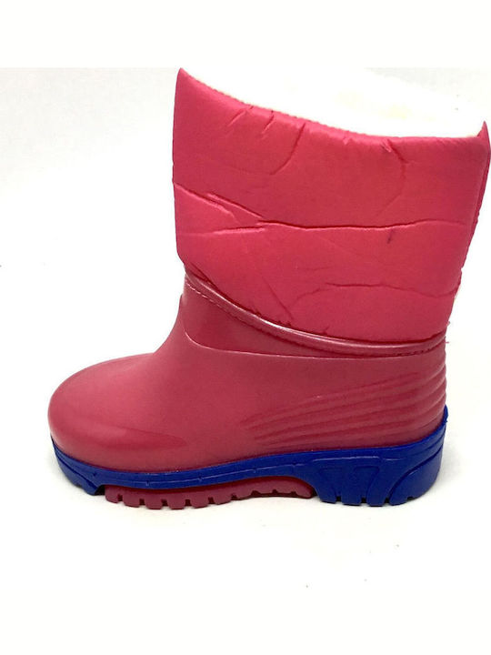 Kids Wellies with Internal Lining Fuchsia