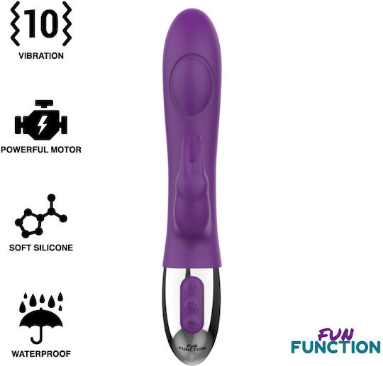 Dream Love Fun Function Combi Double Tapping Δονητής Rabbit 21cm Purple