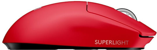 Logitech Pro X Superlight Ασύρματο Gaming Ποντίκι 25600 DPI Κόκκινο