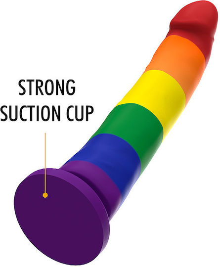 Mythology Devon Pride Реалистично дилдо Със смукателна чашка 15см