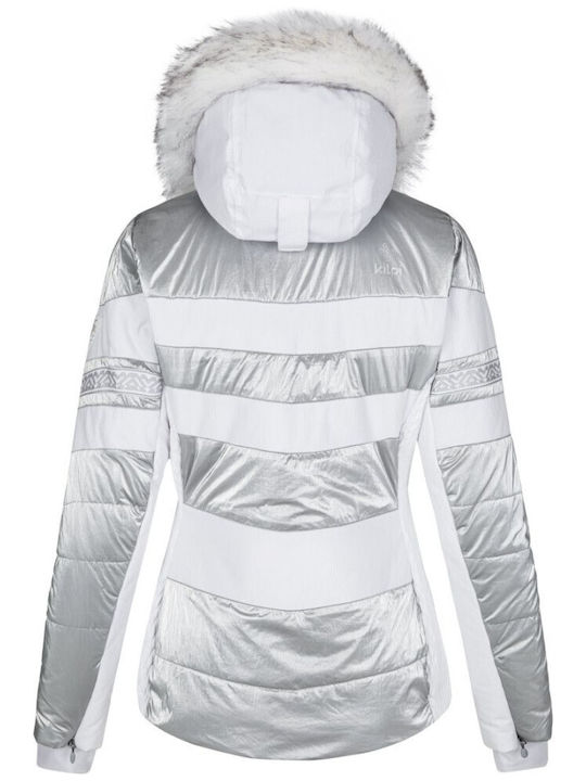 Kilpi Dalila SL0133KI-WHT Feminin Jachetă pentru Schi & Snowboard Alb