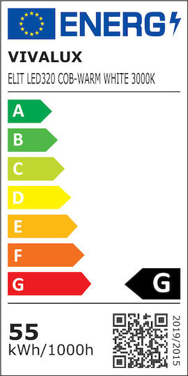 Vivalux Bandă LED 24V Alb Rece Lumină 5m Tip COB