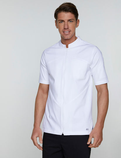 Ayo Coat Chef 100% Cotton made White with Short Sleeve 22CJU3