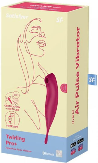 Satisfyer Twirling Pro+ Αναρροφητής Αιδοίου με Δόνηση Hybrid Air Pulse Vibrator Red