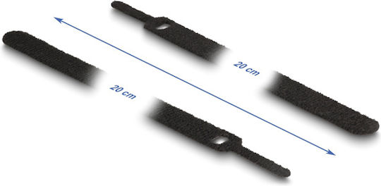 DeLock DeLock Cable Ties 200mm x 12mm in Black Colour (10 pcs) 19011