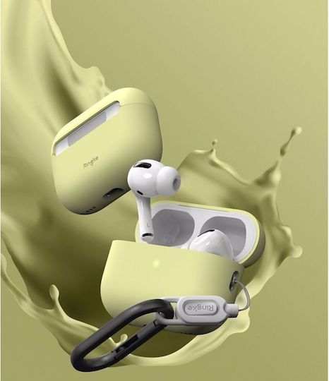 Ringke Hülle Silikon mit Haken Mellow Yellow für Apple AirPods Pro 2