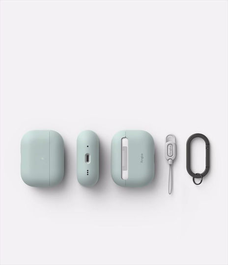 Ringke Silicone Hülle Silikon mit Haken Seafoam für Apple AirPods Pro 2