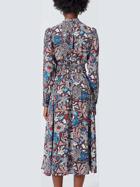 Diane Von Furstenberg Erica Φόρεμα All day Μπορντό