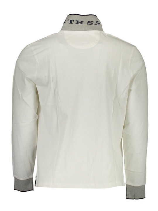 North Sails Men's Long Sleeve Blouse Polo White