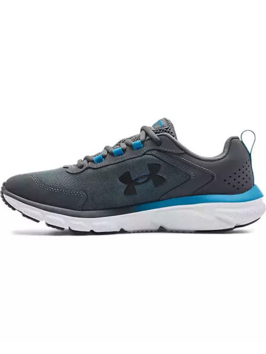 Under Armour Carged Assert 9 Ανδρικά Αθλητικά Παπούτσια Running Pitch Gray / Capri / Black