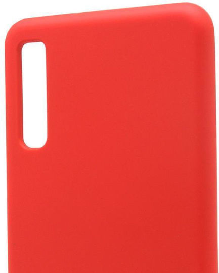iNOS Liquid Back Cover Σιλικόνης Κόκκινο (Galaxy A7 2018)