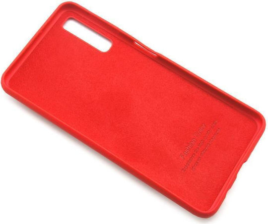 iNOS Liquid Back Cover Σιλικόνης Κόκκινο (Galaxy A7 2018)