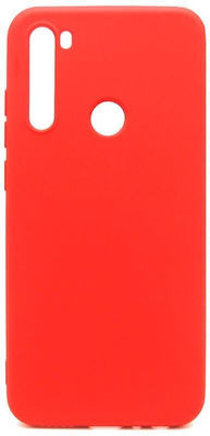 iNOS Liquid Silicone Back Cover Red (Redmi Note 8T)