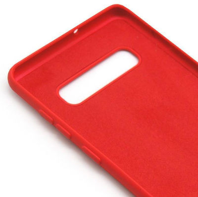 iNOS Liquid Silicone Back Cover Red (Galaxy S10)