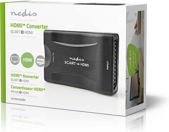 Nedis VCON3463BK Convertor HDMI Feminin În Scart Feminin