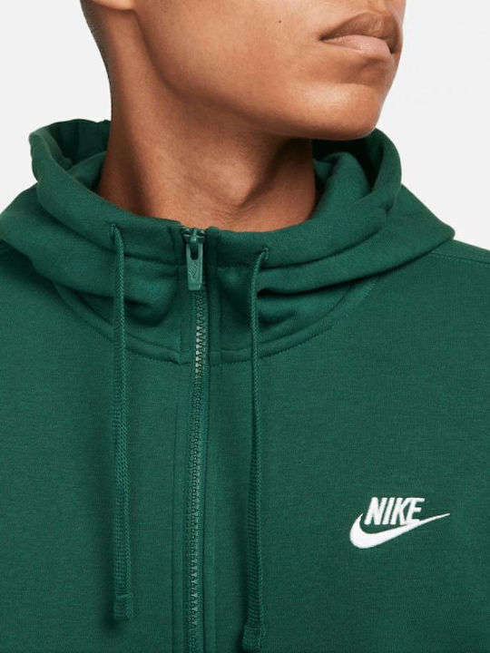 Club Sweatshirt Fleece with Hood Green