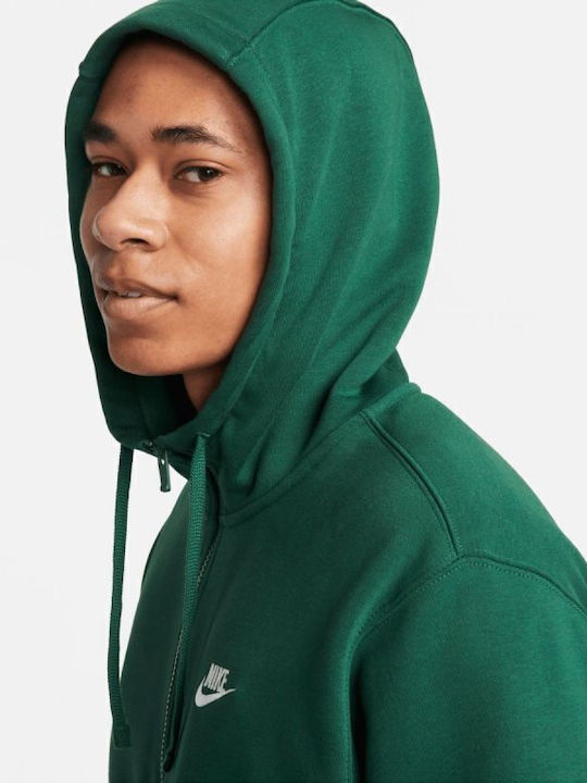 Club Sweatshirt Fleece with Hood Green