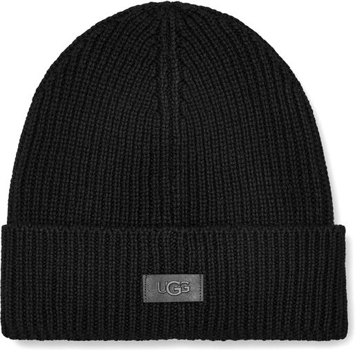 21680 Beanie Γυναικείος Σκούφος με Rib Πλέξη σε Μαύρο χρώμα