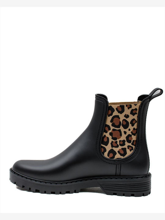 Cizme pentru femei VERBENAS GAUDI MATE ANIMAL PRINT 5760020598 NEGRO_LEOPARD BLACK