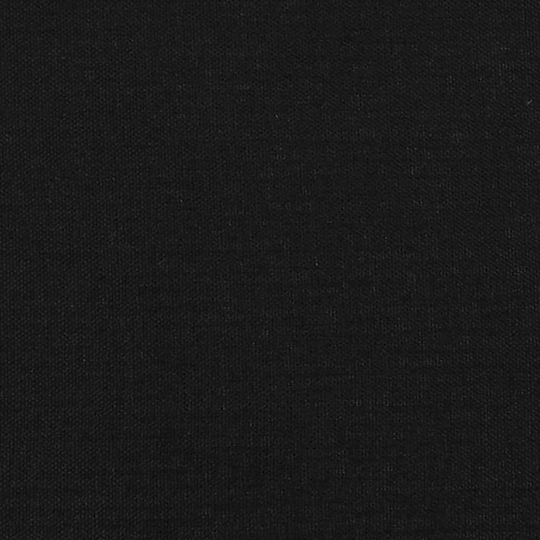 Double Bed Mattress Topper Upholstered with Fabric Black for Mattress 160x200cm