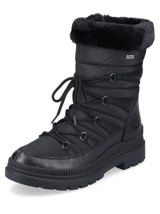 Damen Rieker Stiefel - BLACK (rieker-D0C78-01)