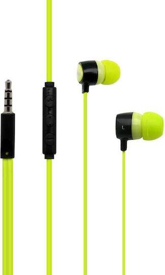 iNOS Flatron 2 In-ear Handsfree με Βύσμα 3.5mm Πράσινο