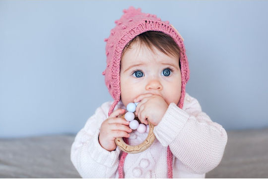 Mimijo Love Donut Μασητικός Κρίκος Οδοντοφυΐας από Ξύλο για 0 m+
