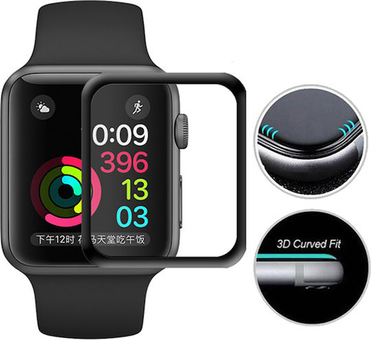 3D Full Face Tempered Glass για το Apple Watch 44mm 1τμχ SW71040T-BK