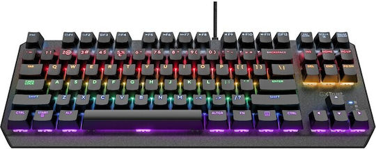 Trust GXT 834 Callaz Гейминг Механична Клавиатура с Outemu Red суичове и RGB подсветка (Английски US) Черен