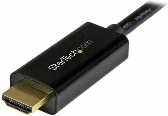 StarTech Cable DisplayPort male - HDMI male 5m Μαύρο (DP2HDMM5MB)