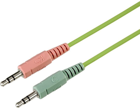 HAMA Dispersion Auf dem Ohr Multimedia-Headsets mit Mikrofon und Verbindung 3,5 mm Klinke in Grün Farbe
