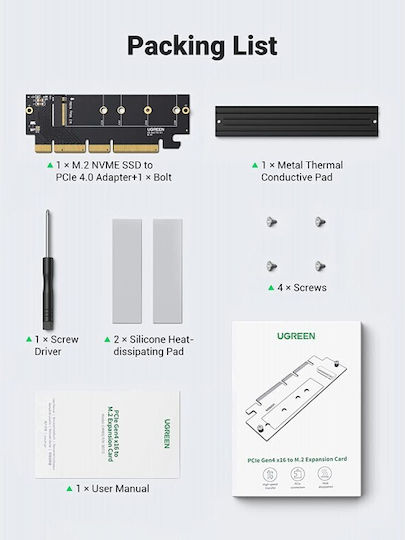 Ugreen PCIe Controller with 1 M.2 Port